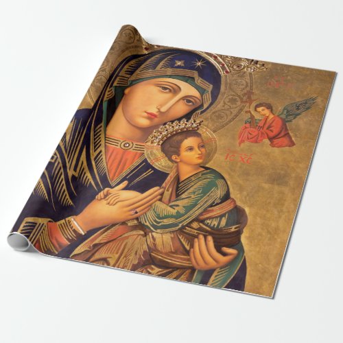 Our Lady Of Perpetual Help Wrapping Paper