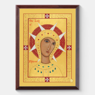 Our Lady of Philermo Icon Plaque