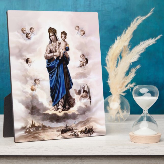 Our Lady of Prompt Succor BW Plaque (Side)