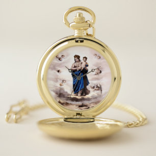 Our Lady of Prompt Succor BW Pocket Watch