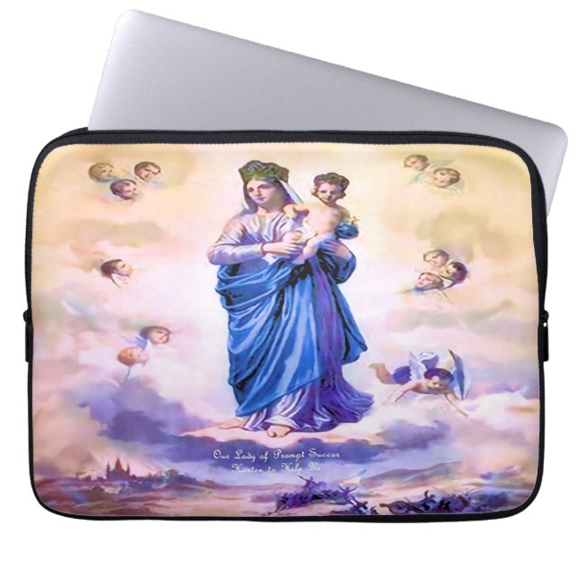 Our Lady of Prompt Succor Laptop Sleeve (Front)