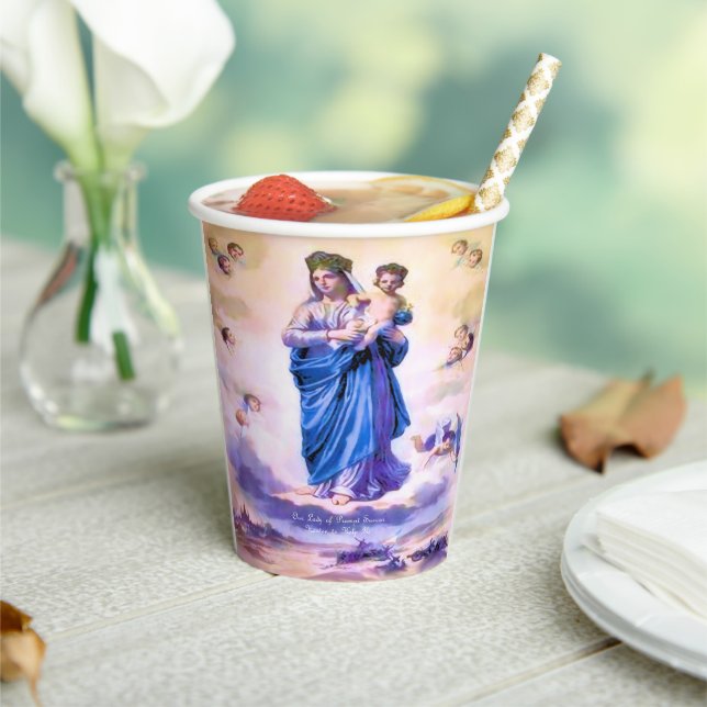 Our Lady of Prompt Succor Paper Cups (Insitu)