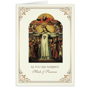 Our Lady of Ransom Virgin Mary Wedding  Cards