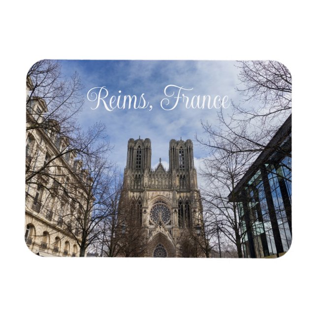 Our Lady of Reims Cathedral, France Magnet (Horizontal)
