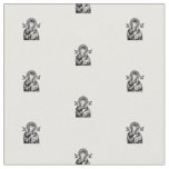 Our Lady of Rosary pattern fabric