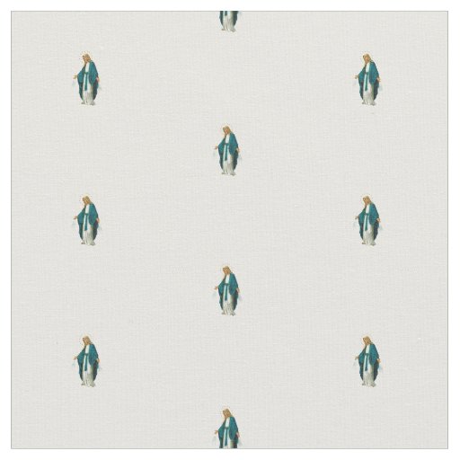 Our Lady of Rosary pattern fabric