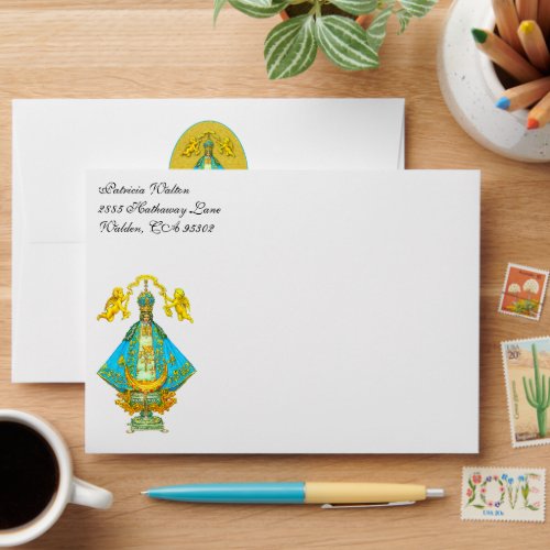 Our Lady of San Juan Religious Angels  Envelope