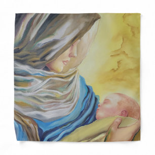 Our Lady of Silence holding baby Jesus Bandana