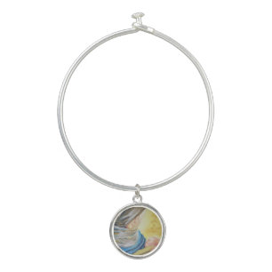Our Lady of Silence holding baby Jesus Bangle Bracelet