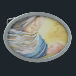 Our Lady of Silence holding baby Jesus Belt Buckle<br><div class="desc">Painting of Our Lady of Silence holding baby Jesus,  perfect for showing your faith.</div>