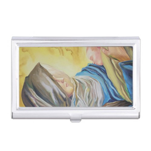 Our Lady of Silence holding baby Jesus Business Card Case