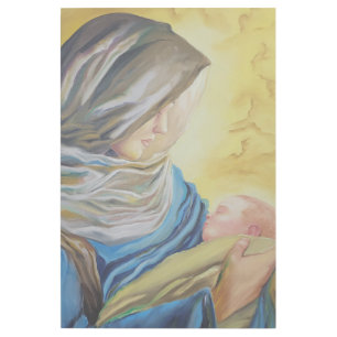 Our Lady of Silence holding baby Jesus Gallery Wrap