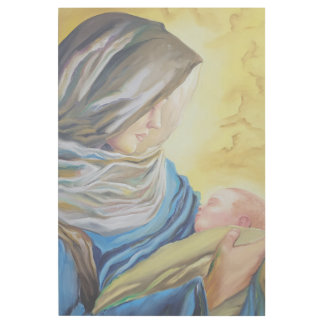 Our Lady of Silence holding baby Jesus Gallery Wrap