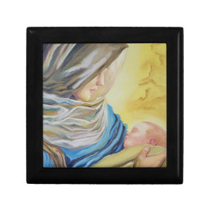 Our Lady of Silence holding baby Jesus Gift Box
