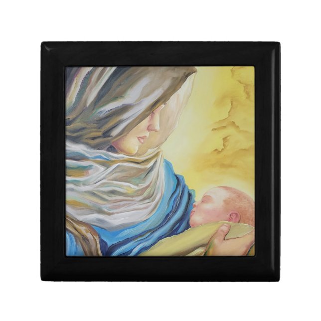 Our Lady of Silence holding baby Jesus Gift Box (Front)