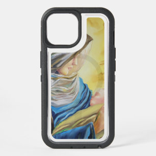Our Lady of Silence holding baby Jesus iPhone 15 Case