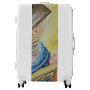 Our Lady of Silence holding baby Jesus Luggage