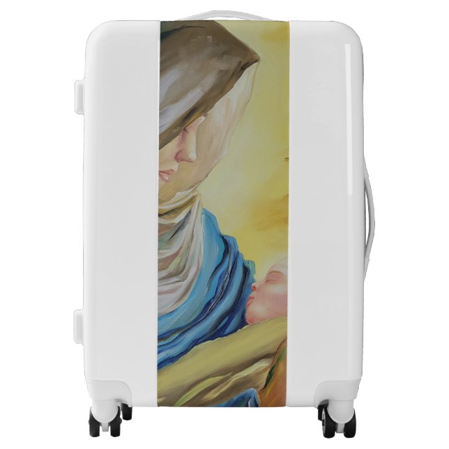 Our Lady of Silence holding baby Jesus Luggage (Front)