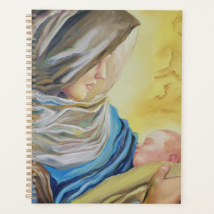 Our Lady of Silence holding baby Jesus Planner