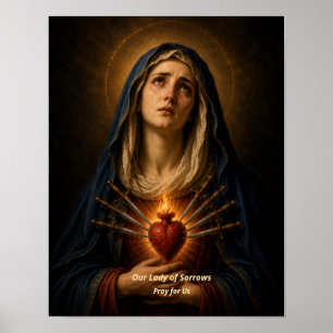 Our Lady of Sorrows Art Print - Seven Sorrows Art