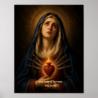Our Lady of Sorrows Art Print - Seven Sorrows Art