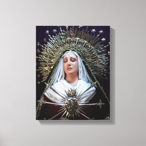 Our Lady of Sorrows Canvas Print