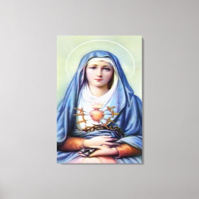 Our Lady of Sorrows Canvas Print (Front)