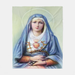 Our Lady of Sorrows Fleece Blanket