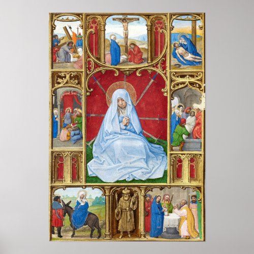 Our Lady of Sorrows _ Medieval Manuscript Poster