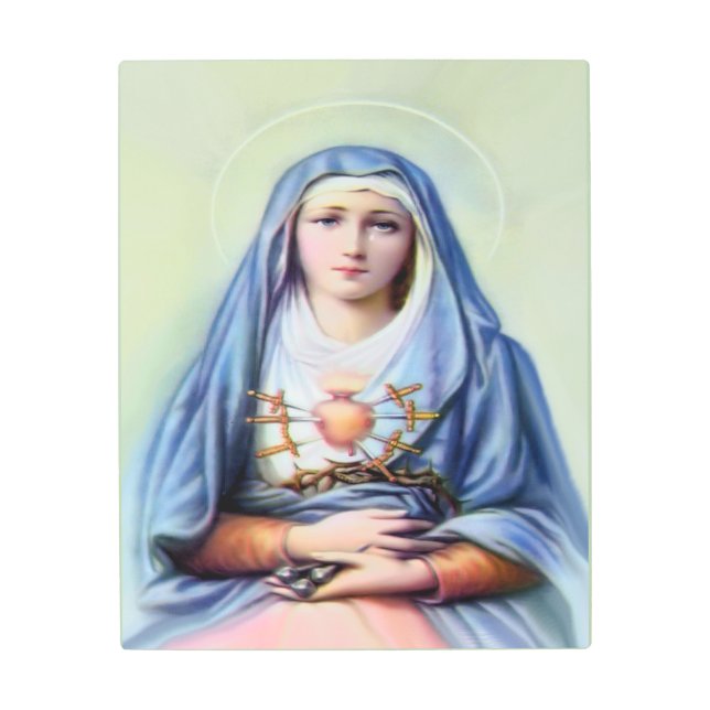 Our Lady of Sorrows Metal Print (Front)