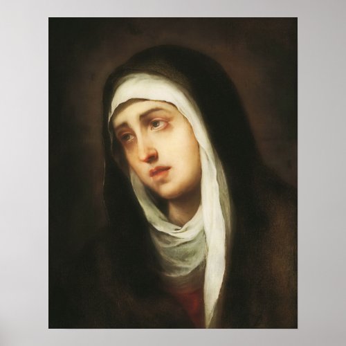 Our Lady of Sorrows Virgin Mary Dolorosa Poster