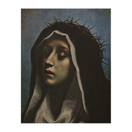 &quot;OUR LADY OF SORROWS&quot; WOOD WALL ART