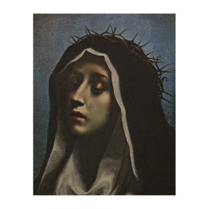 "OUR LADY OF SORROWS" WOOD WALL ART
