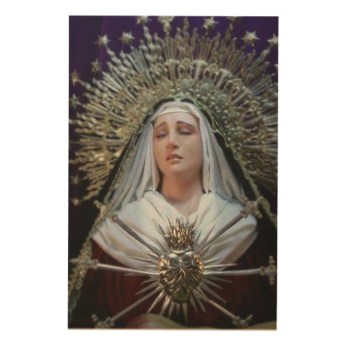 OUR LADY OF SORROWS WOOD WALL ART