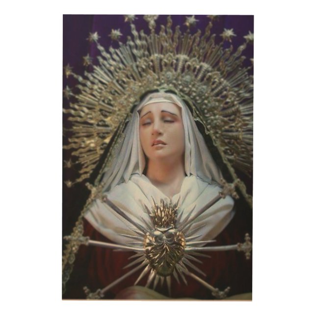 OUR LADY OF SORROWS WOOD WALL ART (Front)