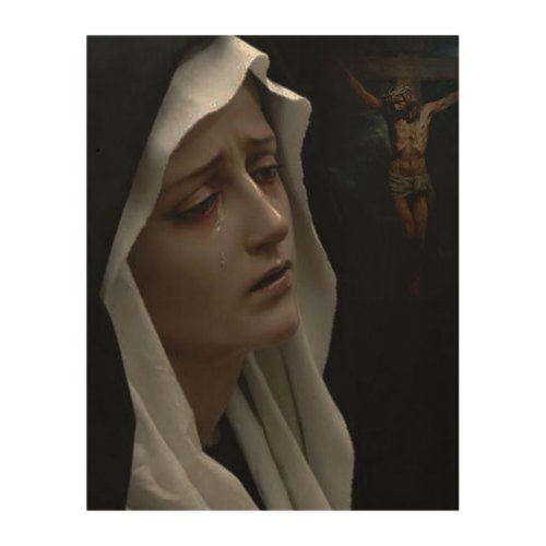Our Lady of Sorrows Wood Wall Art