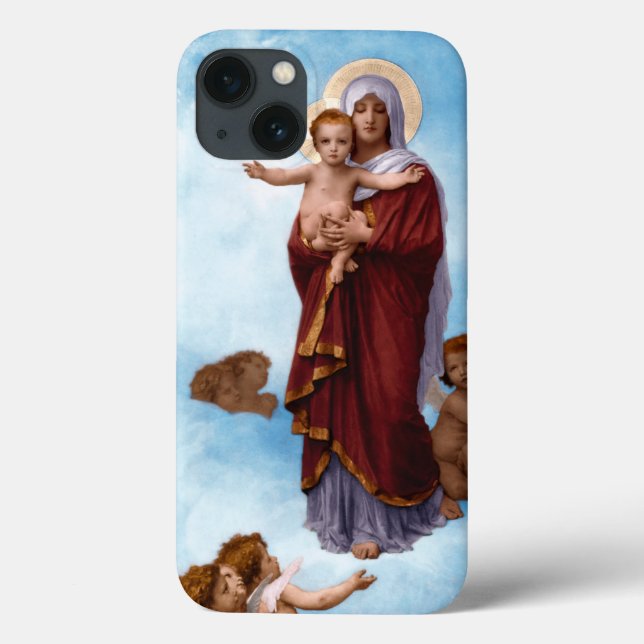 Our Lady of the Angels by William Bouguereau Case-Mate iPhone Case (Back)