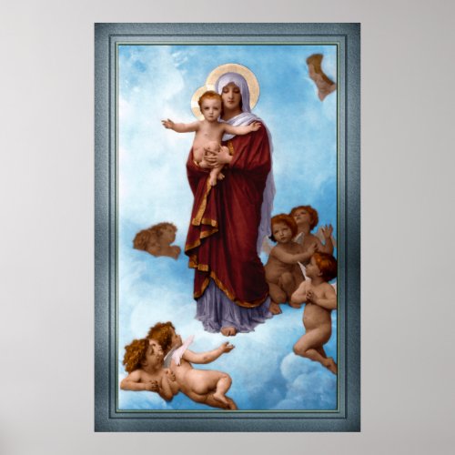 Our Lady of the Angels by William Bouguereau Poster