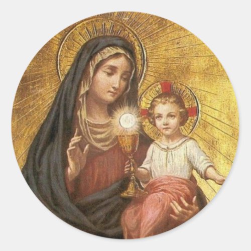 Our Lady of the Blessed Sacrament Classic Round Sticker