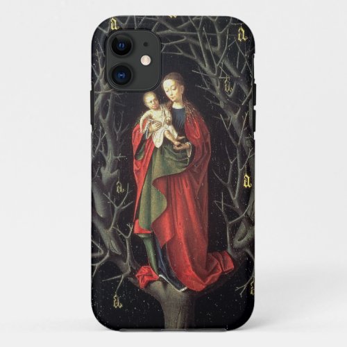 Our Lady of the Dry Tree c1450 oil on panel iPhone 11 Case