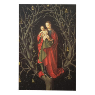 Our Lady of the Dry Tree c.1450 (oil on panel) Wood Wall Decor