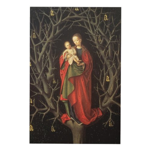 Our Lady of the Dry Tree c1450 oil on panel Wood Wall Decor