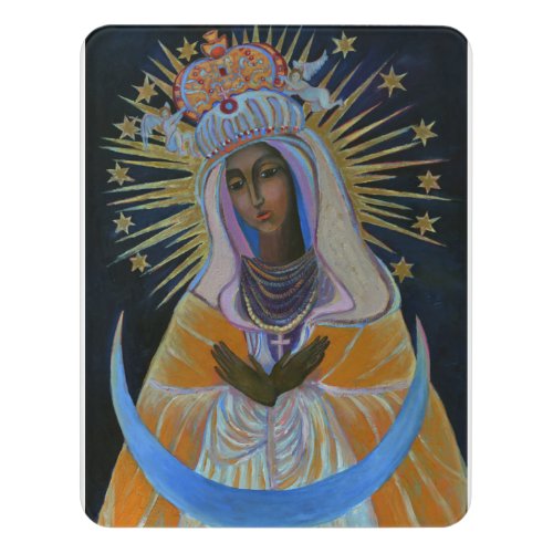 Our Lady of the Gate of Dawn Our Lady Virgin Mary Door Sign