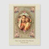 Our Lady of the Holy Rosary Jesus Pink Roses (Front)