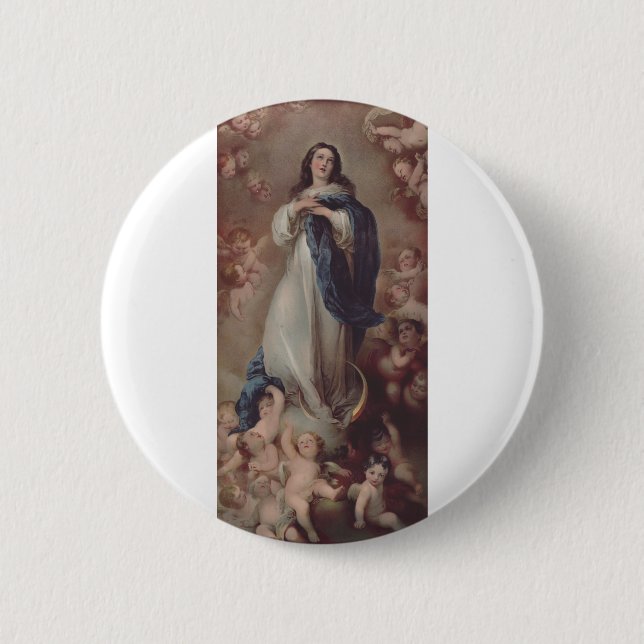 Our Lady of the Immaculate Conception Art Button (Front)