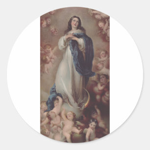 Our Lady of the Immaculate Conception Classic Round Sticker
