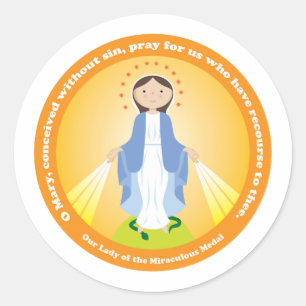 Our Lady of the Miraculous Medal Classic Round Sticker