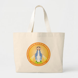 Our Lady of the Miraculous Medal Large Tote Bag