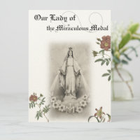 Our Lady of the Miraculous Medal Holy Card - 100/pk