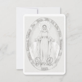 Our Lady of the Miraculous Medal Prayer Card
